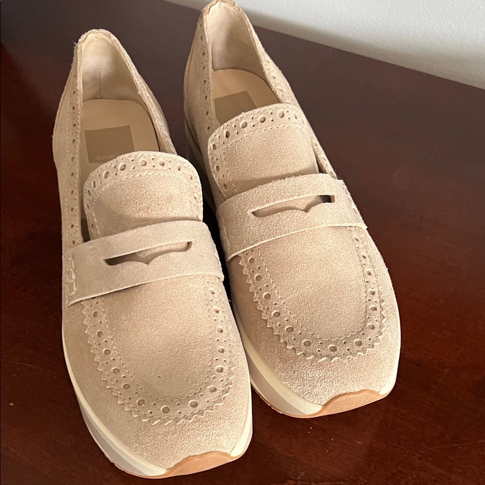 Dolce Vita Beige Suede Loafers